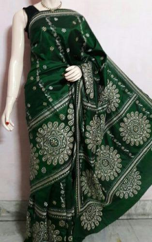 Kantha Stitch Saree