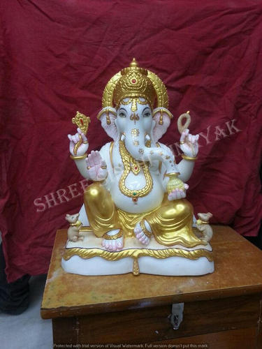 Ganesha Marble Idols, Color : Multicolor