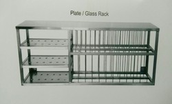KITCHENS STAINLESS STEEL Plate Rack, Color : Silver