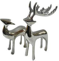 Silver Metal Deer, for Interior Decor