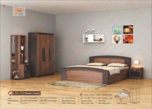 Crystal Furniech Sheesham bedroom Furniture Set, Color : Wallnut + Wenge