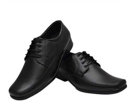 Men Black Leather Shoes