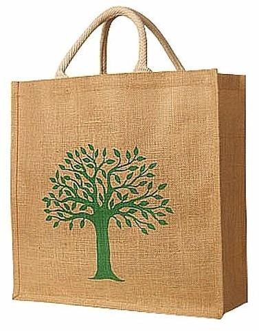 Jute Promotional Bags, Size : 16(W)x14(H)x6(G) inch