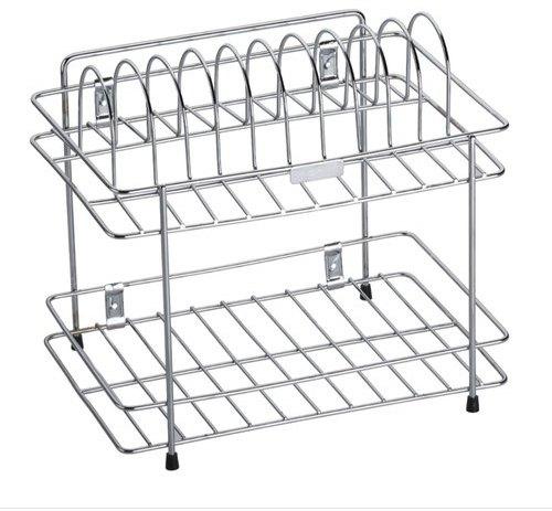 Debus Polished stainless steel dish rack, Color : Silver