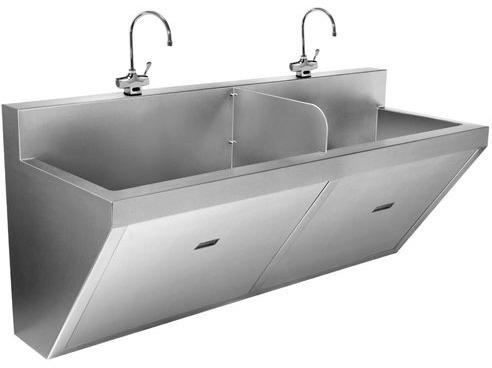 Surgical Scrub Sink, Feature : Resistance to corrosion, Smooth finish, Precision-engineered