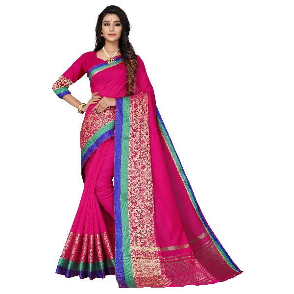 Jacquard Silk Saree, Occasion : Party Wear