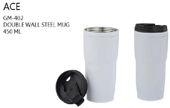 Round Polished Steel Mug, for Drinkware, Style : Modern