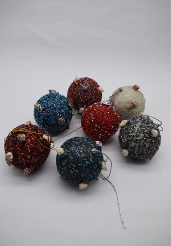 Beaded plastic Hanging Ball, Size : 60 mm