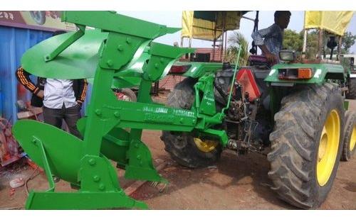 Mild Steel Hydraulic Agricultural Plough, for Agriculture Use, Color : Green
