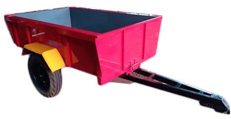 Rectangular Color Coated Mild Steel Tractor Trolley, Capacity : 4-5 Ton