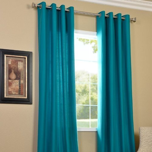Plain Polyester window curtains, Color : Red, Sky Blue, White, Brown, Beiges