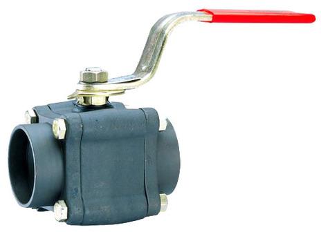 Alloy Steel Three Piece Ball Valve, for Gas Fitting, Oil Fitting, Water Fitting, Size : Standard Sizes