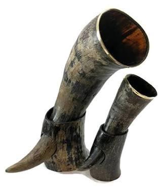 Brass 200-400gm drinking horn, Packaging Type : Plastic Bag