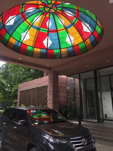 Polished Stylish Stained Glass Dome, for Domestic, Feature : Durable Finish Standard, Elegant Design