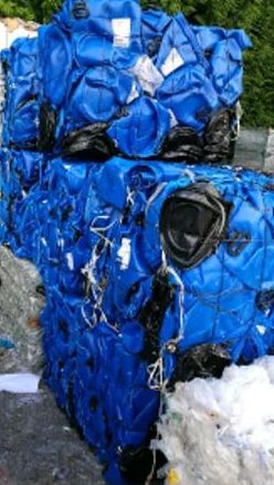 HDPE Blue Drum Scrap