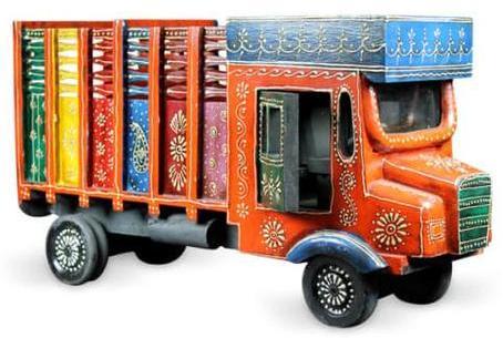 Wooden Painted Handmade Truck, Color : multi-color