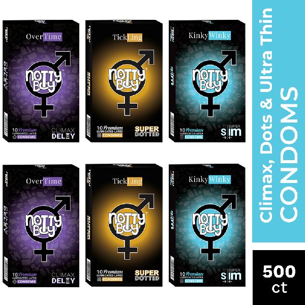 NottyBoy Climax Dots Ultra Thin Condom Pack of 500