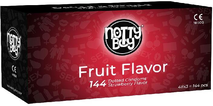 NottyBoy Strawberry Flavored Condom Pack of 144