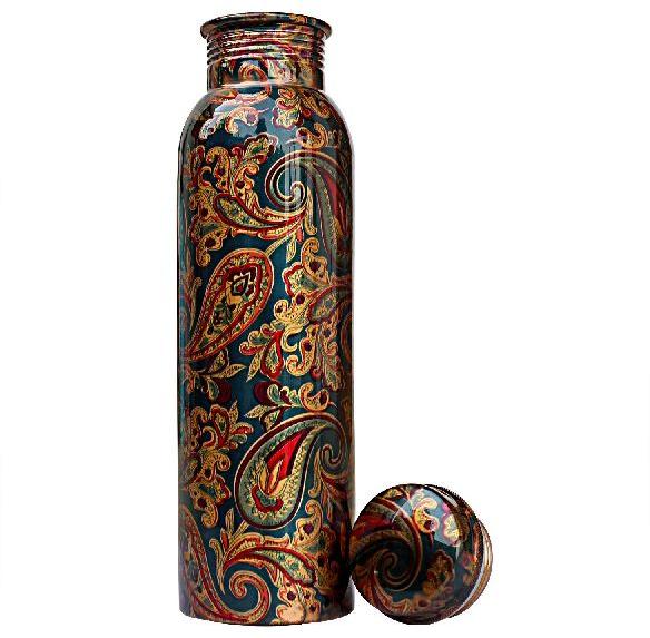 martcopper- printed copper bottle multycolor