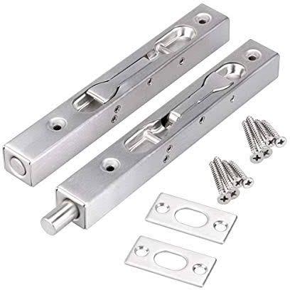 Rectangular Polished Metal Door Bolts, Size : 0-15mm, Color : Silver at ...