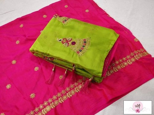 Silk Party Wear Saree, Color : Assorted