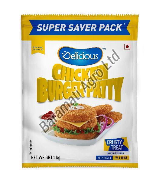 Delicious 1kg Chicken Burger Patty, Certification : 22000 ISO Certified