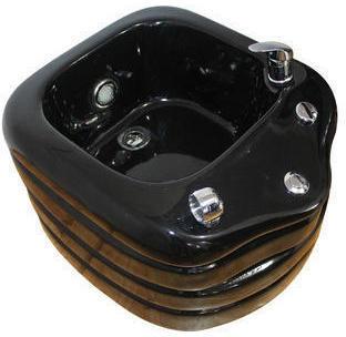 Round Fiber jacuzzi tub, Color : Black