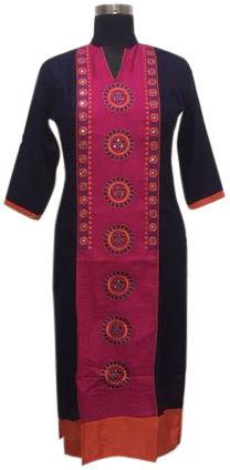 V Neck Kurti, Size : 38 To 52