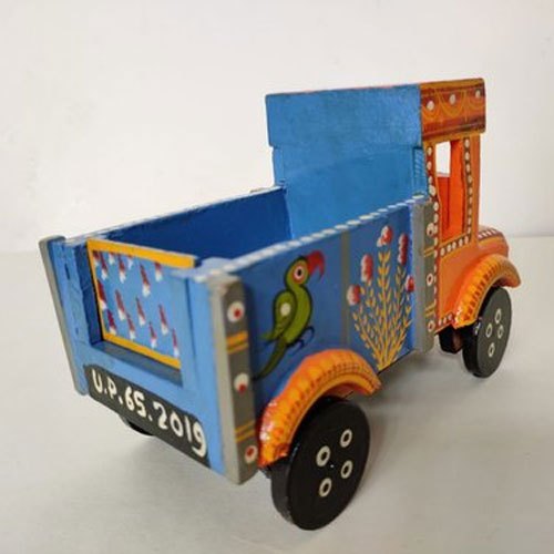  Color Coated Wooden Handicraft Truck, Size : Height- 4-5 Inch