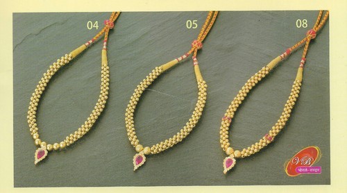 Kolhapur thushi Gold Necklace