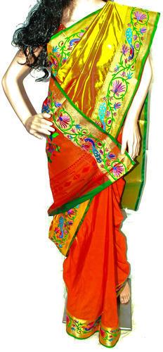 Printed Silk Fancy Paithani Saree, Occasion : Party Wear