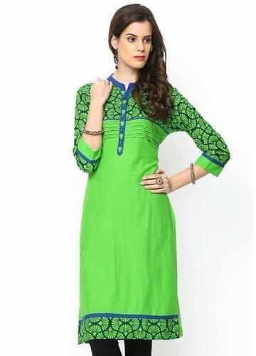 Ladies cotton kurti, Technics : Handloom