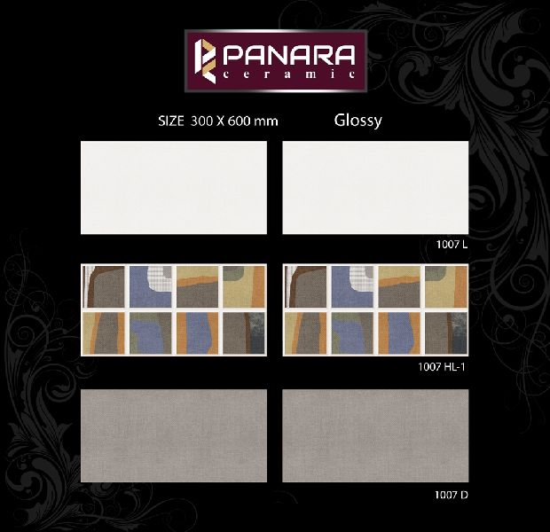Kajaria Square Ceramic 300x600mm Wall Tiles, Color : Multicolor