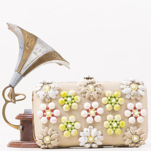 Irya Lifestyle Stone Embroidery Clutch Bag