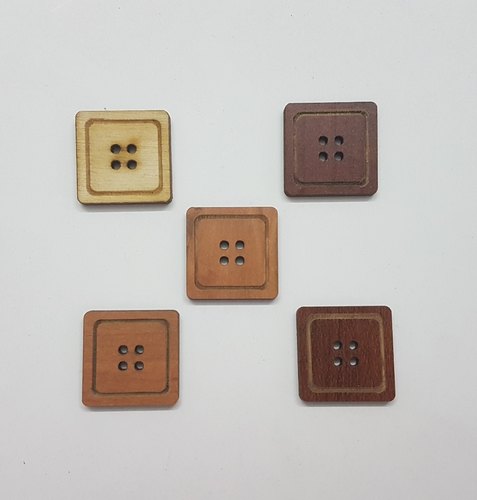 Plastic Square Shape Button, Packaging Type : Packet