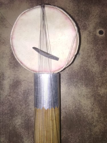 Wooden Ravan Hatha String Instruments, Color : Brown