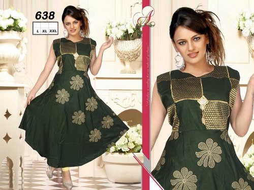 Embroidered Rayon designer kurtis, Occasion : Party Wear