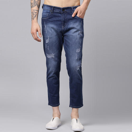 Mens Ankle Length Jeans, Size : 26 -36 Inch, Feature : Comfortable ...