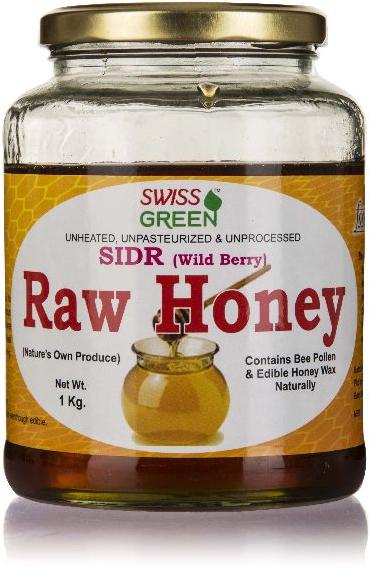 Swiss Green Sidr Forest Raw Honey, for Personal, Foods, Packaging Size : 10kg, 1kg