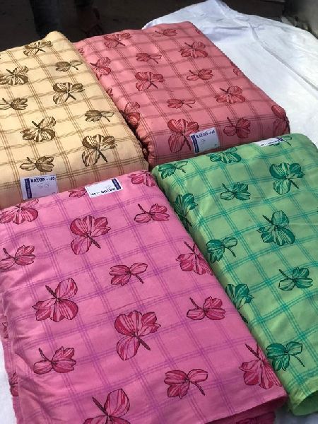 Rayon Printed Fabric