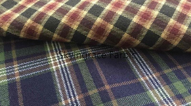 Checked Cotton Yarn Dyed Dobby Fabric, Technics : Handloom