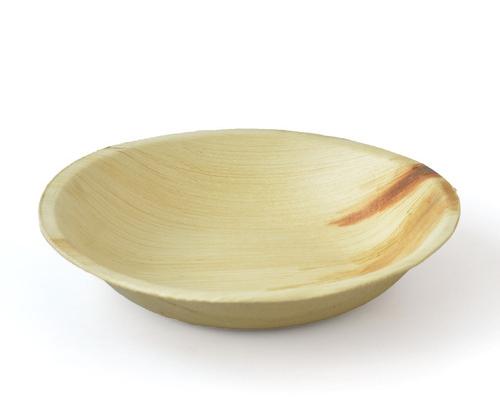 Eco Friendly Areca Palm Leaf Bowl, for Serving Drink, Color : Brown