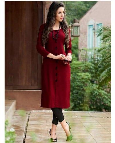 Rayon kurti, Size : S-XXL