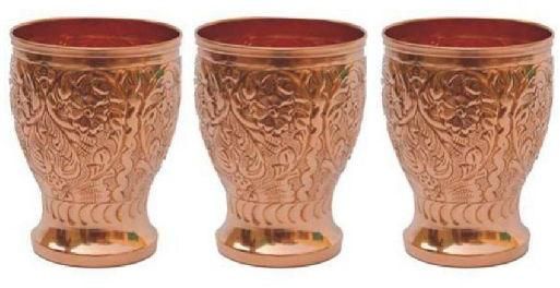 3 Piece Copper Glass Set