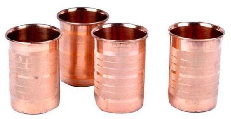 4 Piece Copper Glass Set, Capacity : 0-500ml