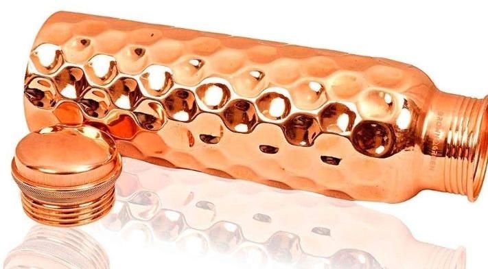 Diamond Design Copper Bottle