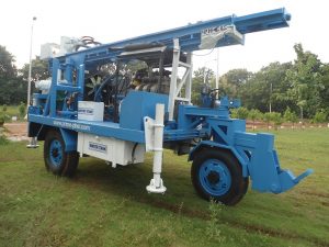 Trolley Mounted DTH cum Rotary Drilling Rig