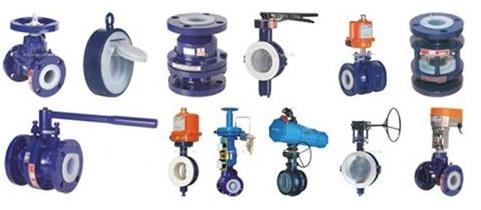 Stainless Steel PTFE Lined Valve, Color : Blue