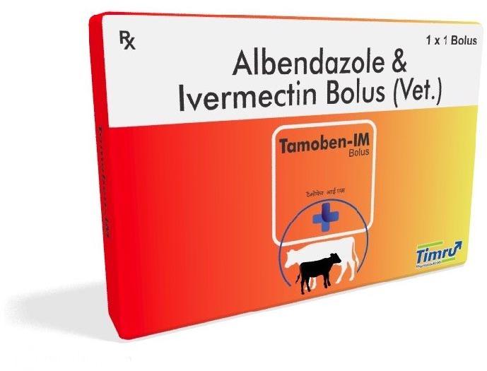 Tamoben-IM Veterinary Bolus, for Animals Use, Packaging Type : Box