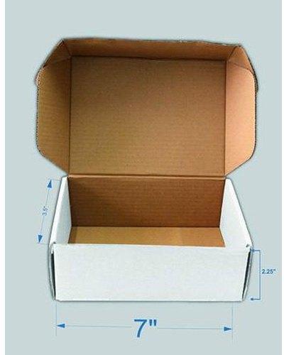 Plain White Flat Corrugated Box, Shape : Rectangle